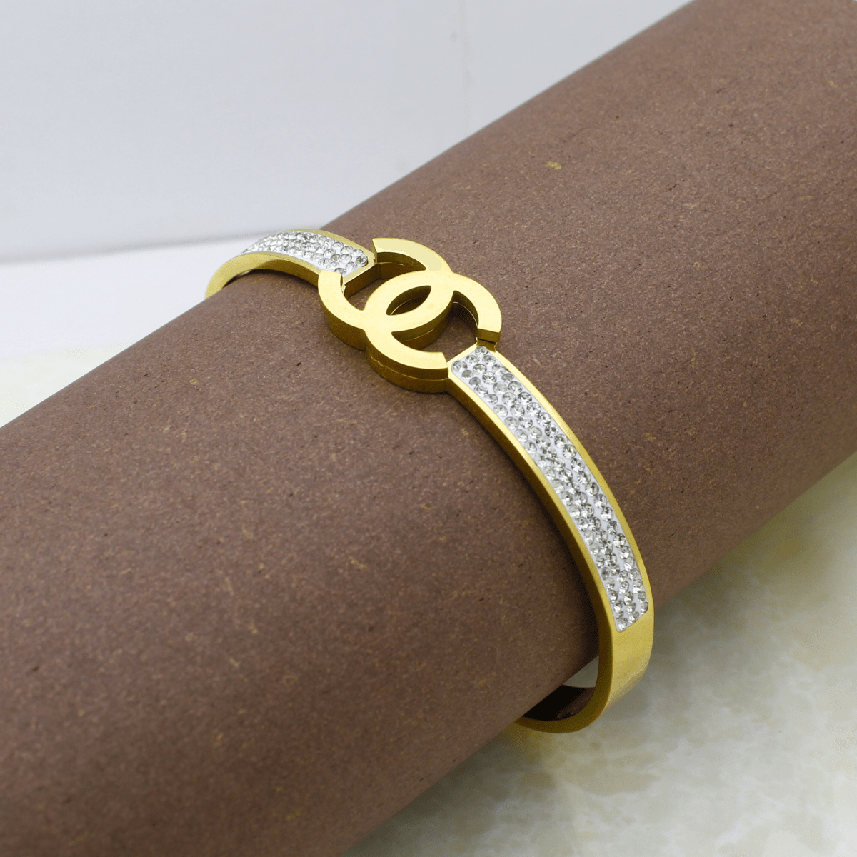 Gold Plated Interlocking Designer Bracelet