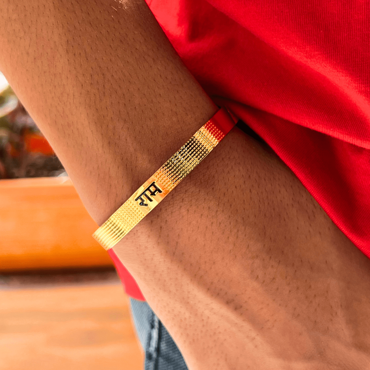 Gold Plated Ram Kada for Men