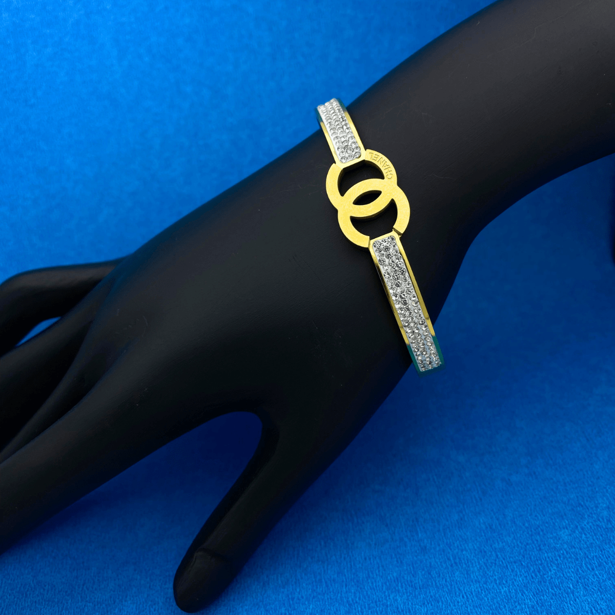 Gold Plated Interlocking Designer Bracelet