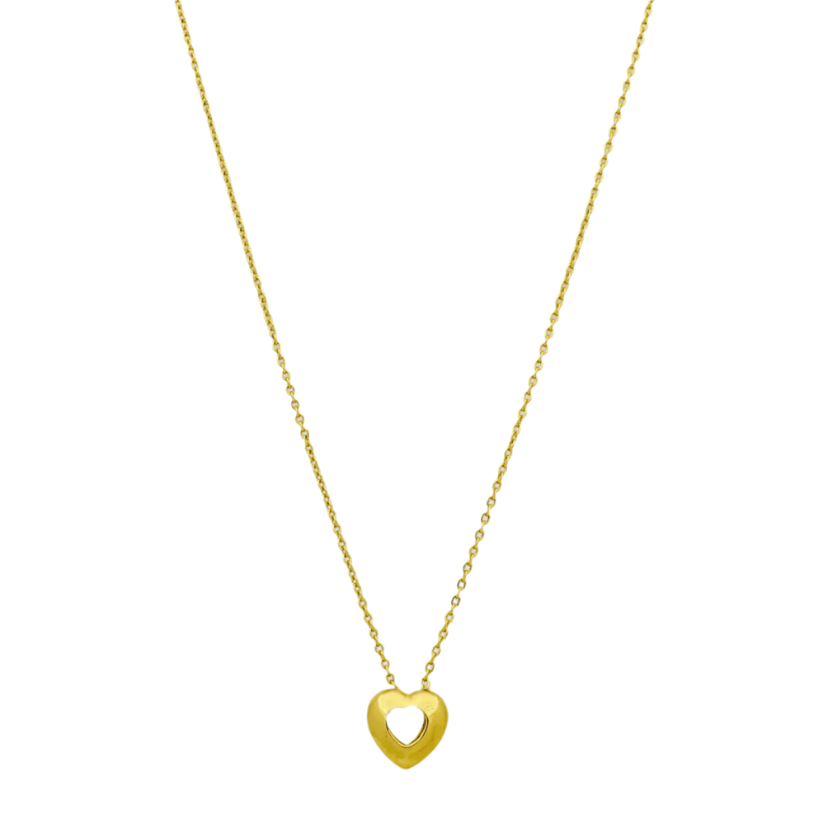Heart shape Gold Plated Pendant necklace