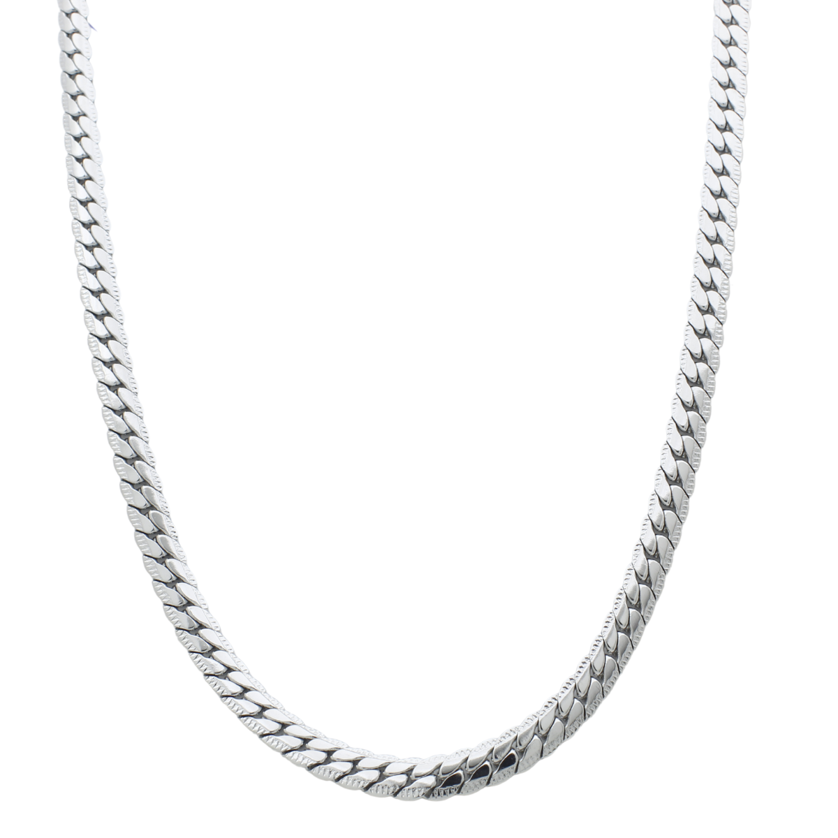 Mens Silver Cuban Link Chain