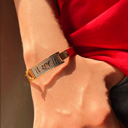Gold & Silver Dual Tone Ram Kada for Men