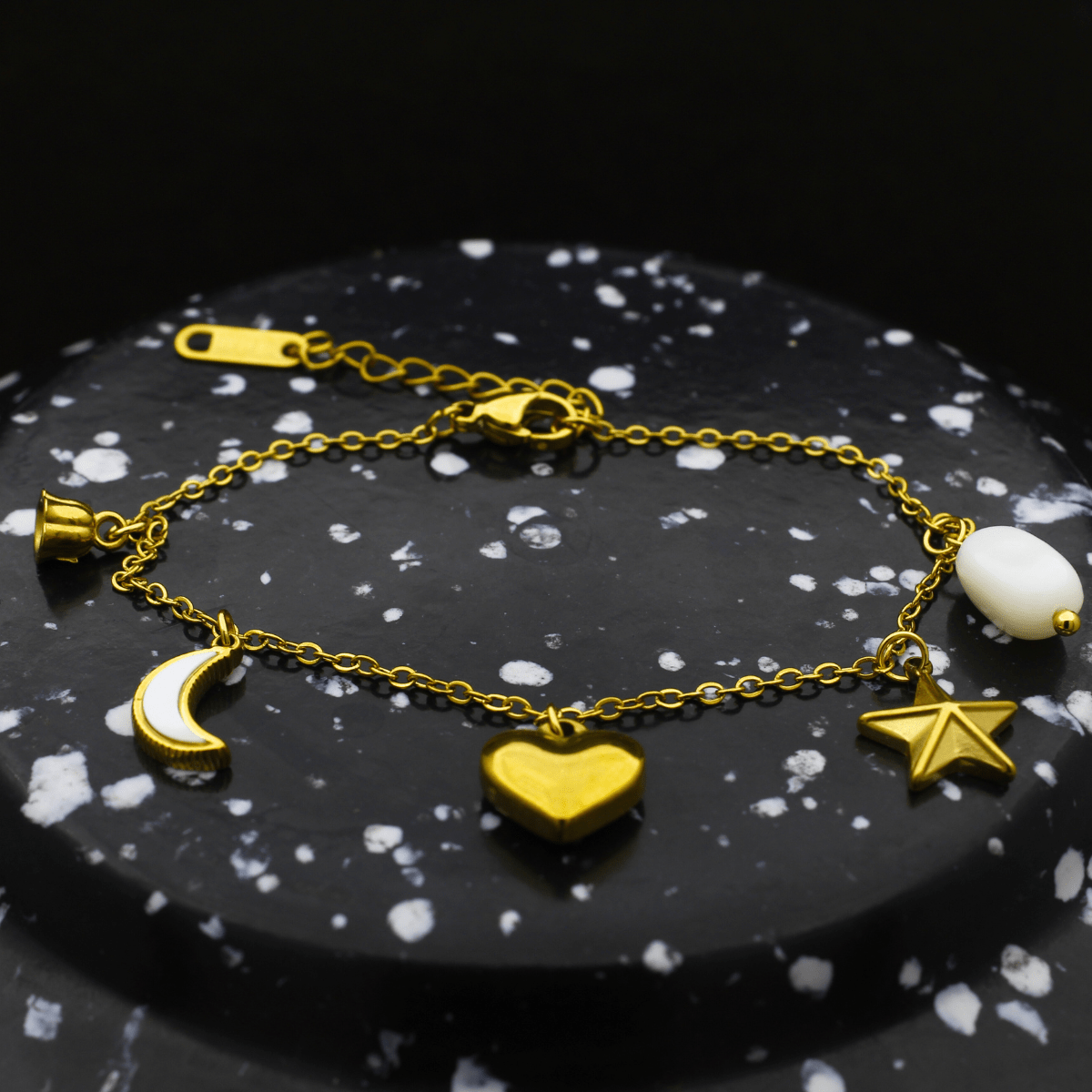 Charm Bracelet with Heart_Moon_Star1