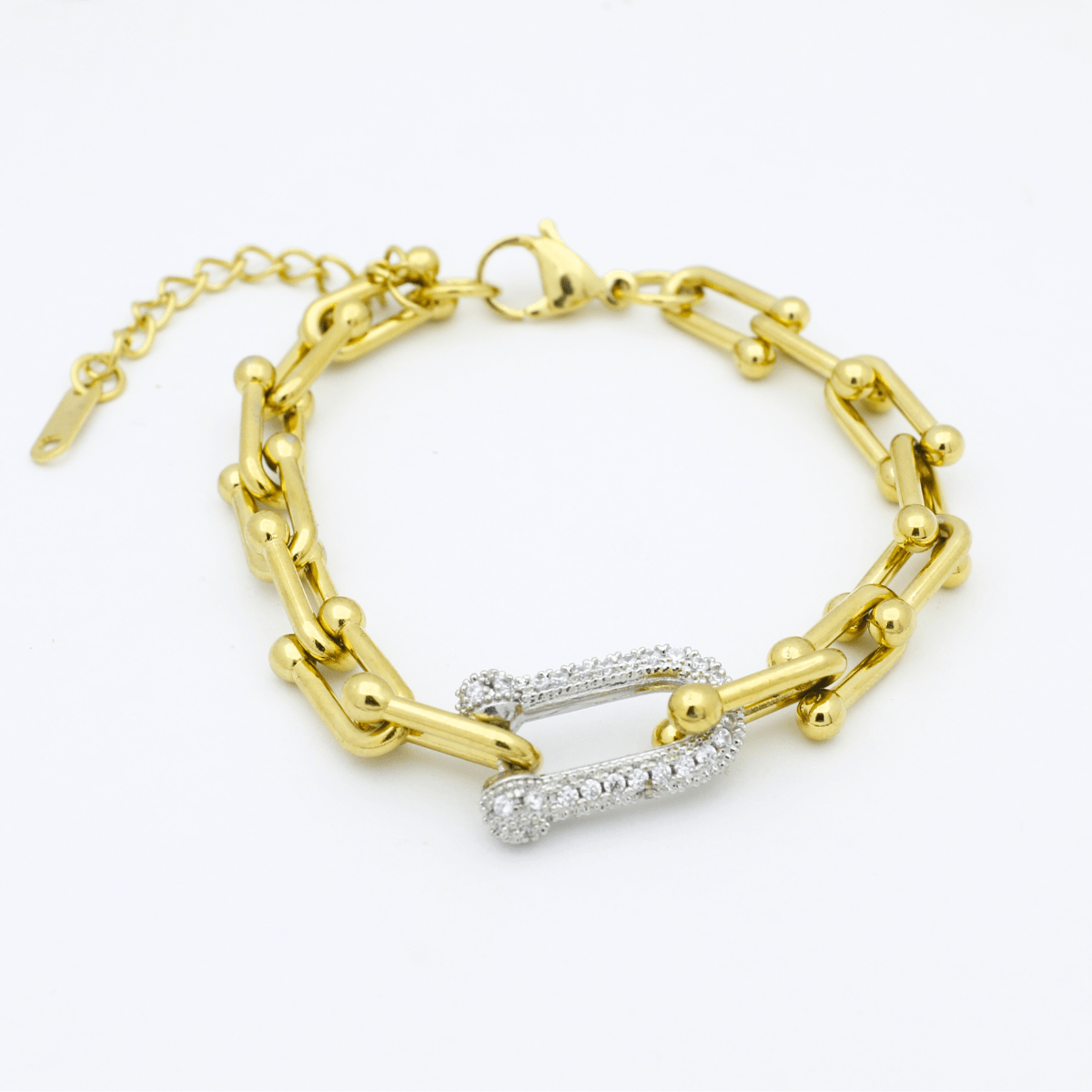 Link Bracelet with Diamond Accent1