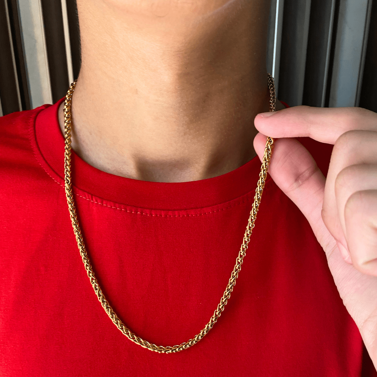 Men’s Gold Plated Rope Chain