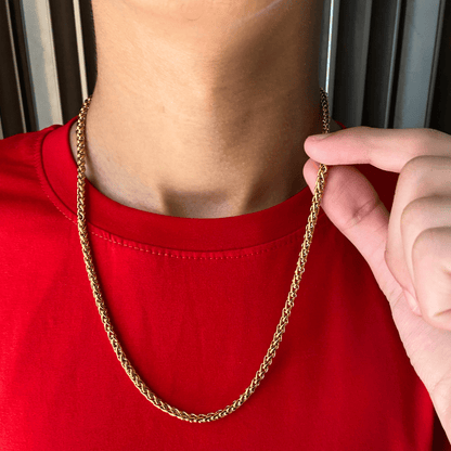 Men’s Gold Plated Rope Chain