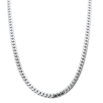 Mens Silver Cuban Link Chain