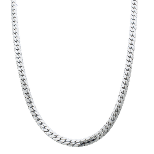 Mens Silver Cuban Link Chain