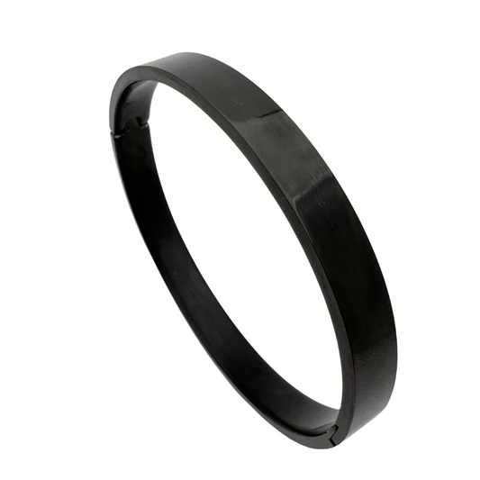 Sleek Black Steel Men's Kada